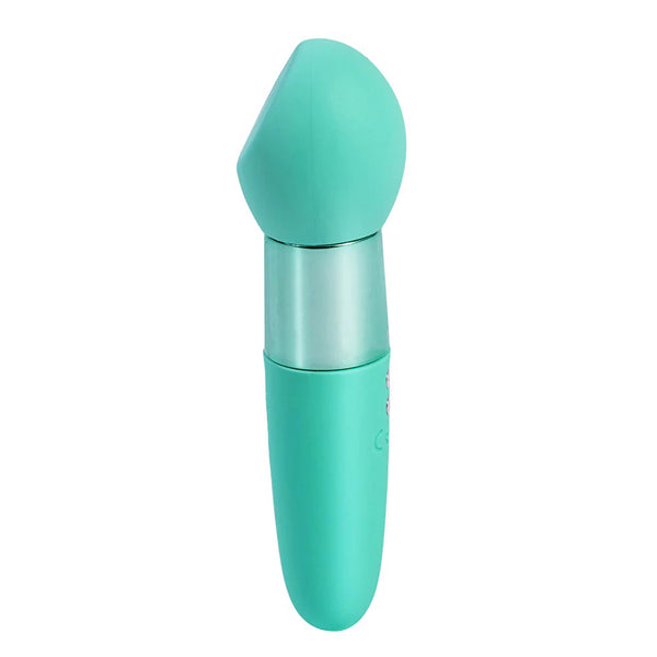 Rina Rechargeable Dual Motor Silicone 15- Function Vibrator - Green-0