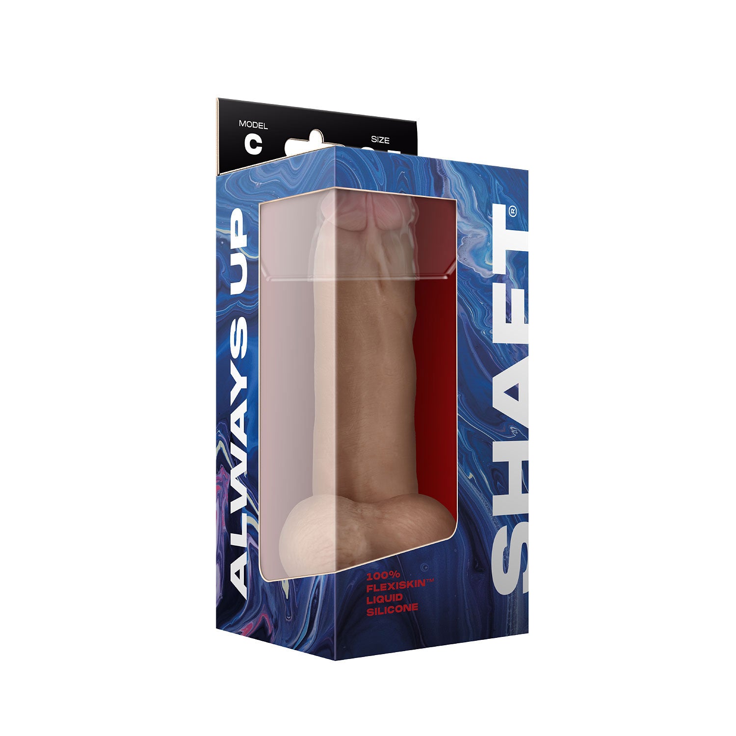 Shaft - Model C 8.5 Inch Liquid Silicone Dong With Balls - Pine-1
