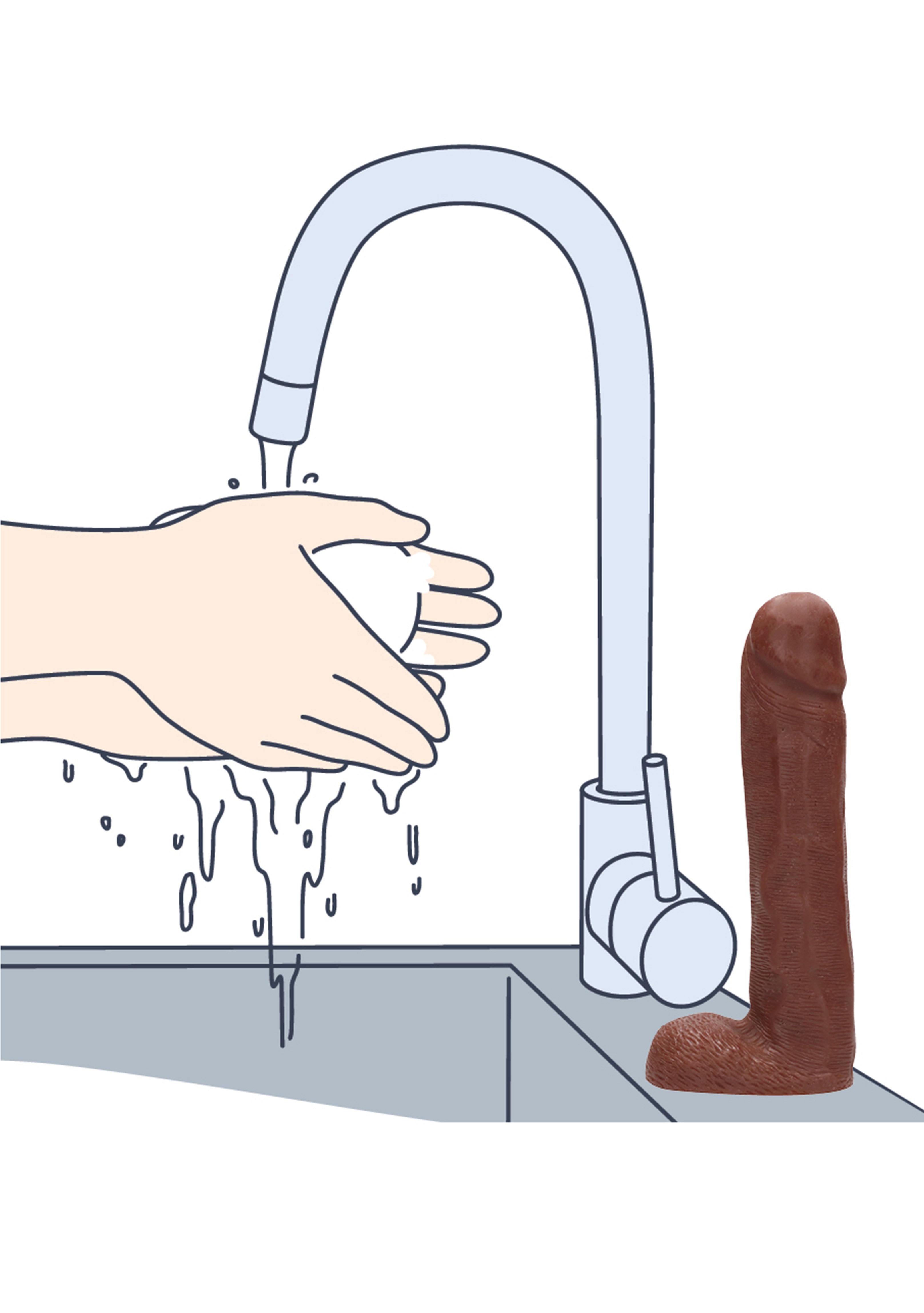 Penis Soap With Balls - Chocolate