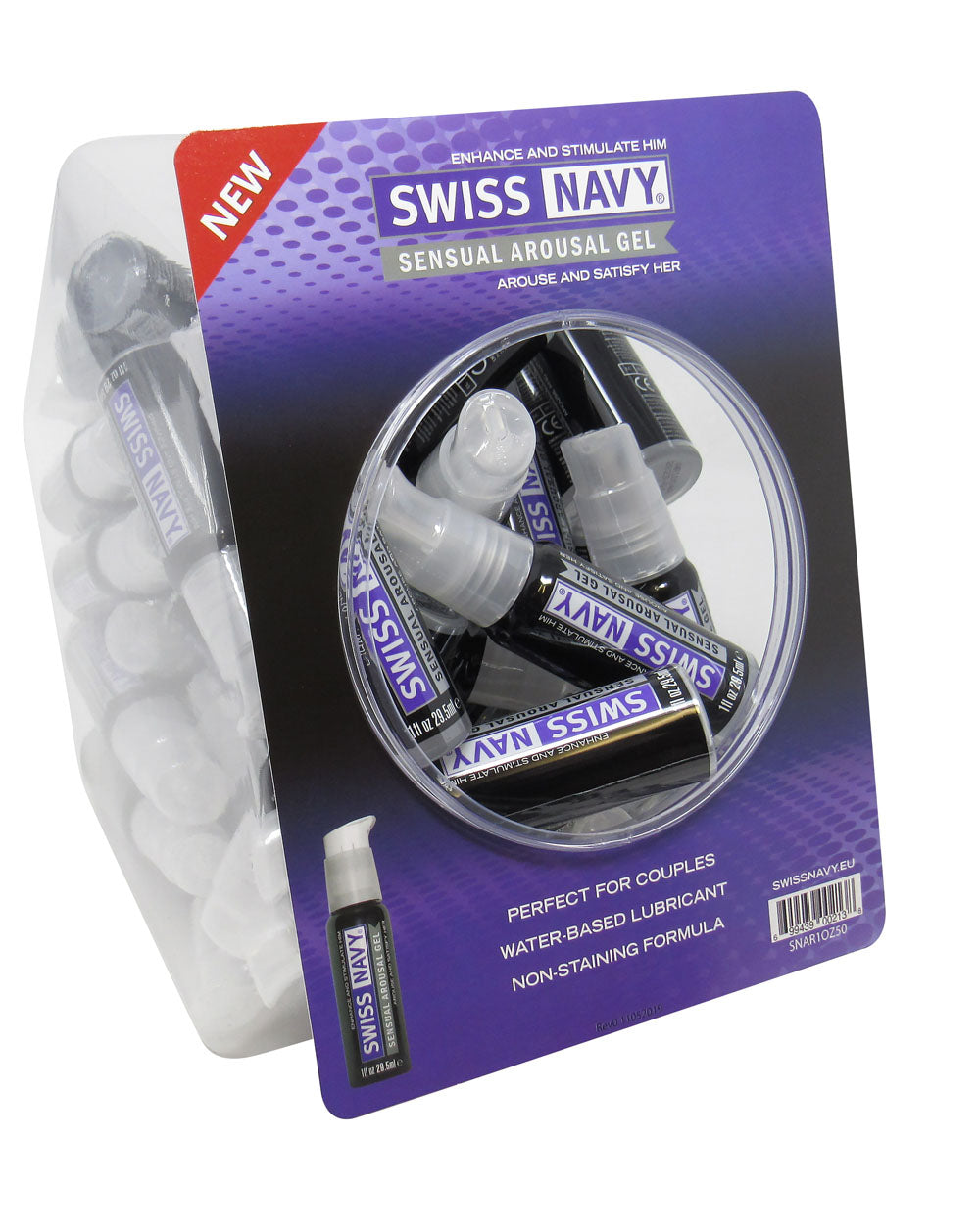 Swiss Navy Sensual Arousal Lubricant 1oz 50pc Fishbowl