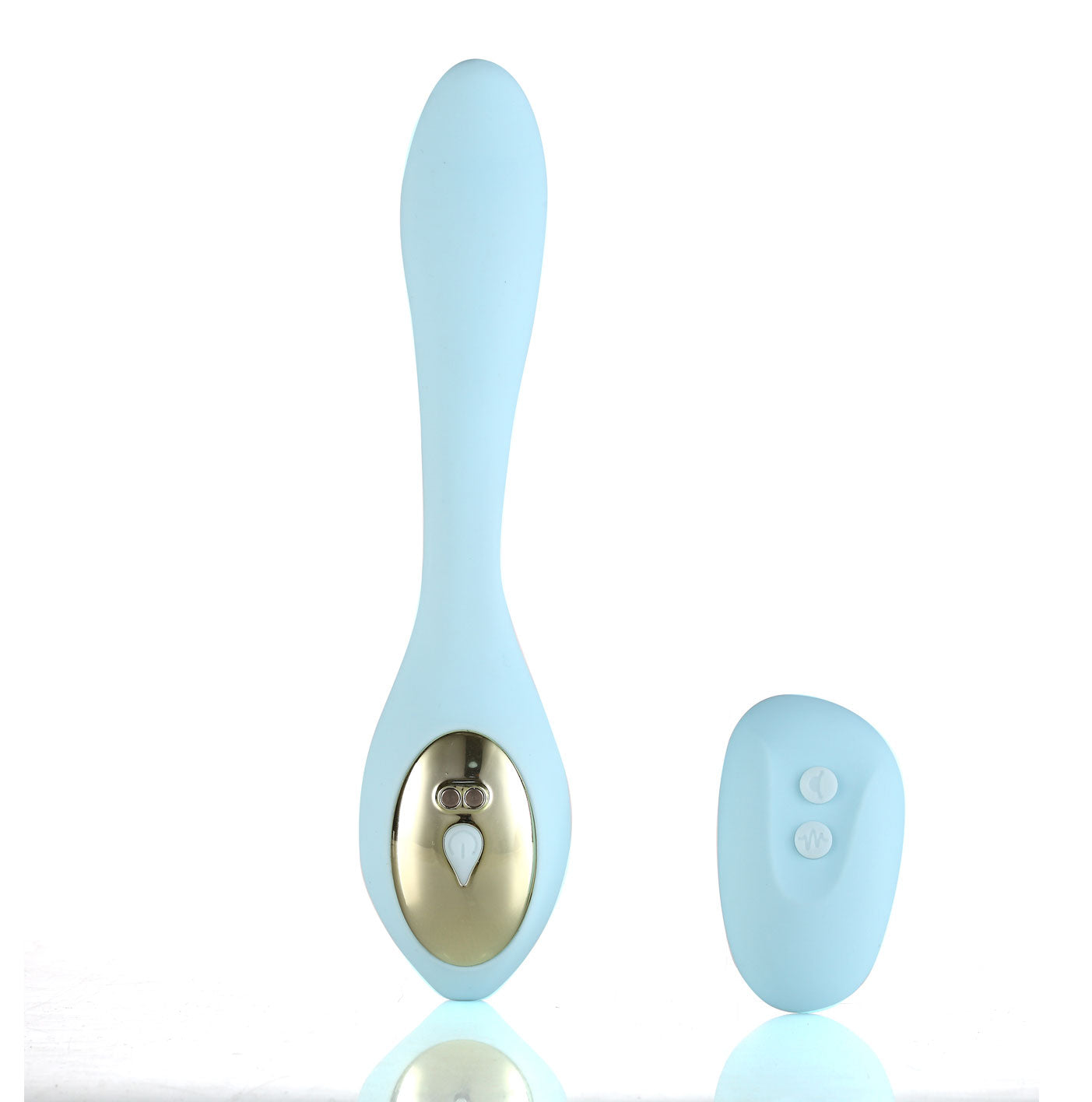 Harmonie Rechargeable Remote Silicone Bendable  Vibrator -Teal-5