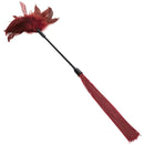 Sex and Mischief Enchanted Feather Tickler - Burgundy-2