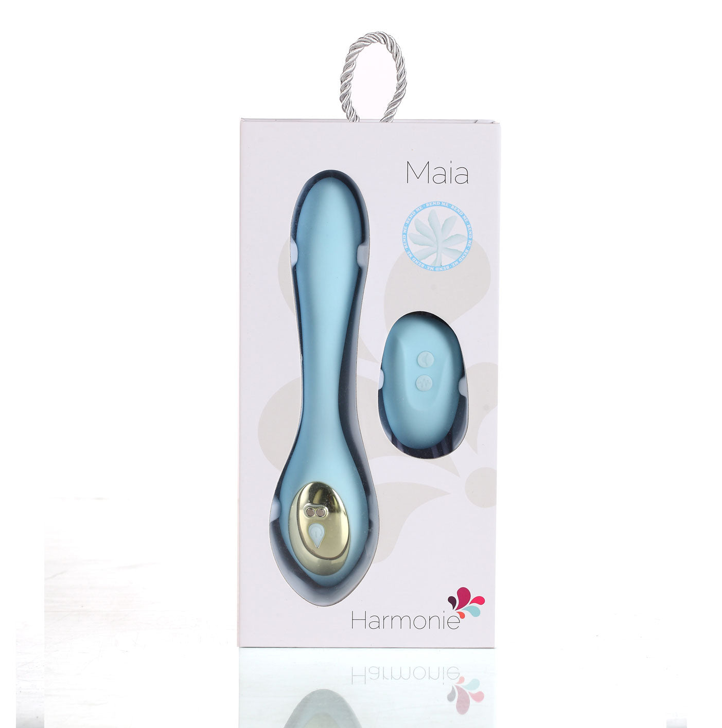 Harmonie Rechargeable Remote Silicone Bendable  Vibrator -Teal-3