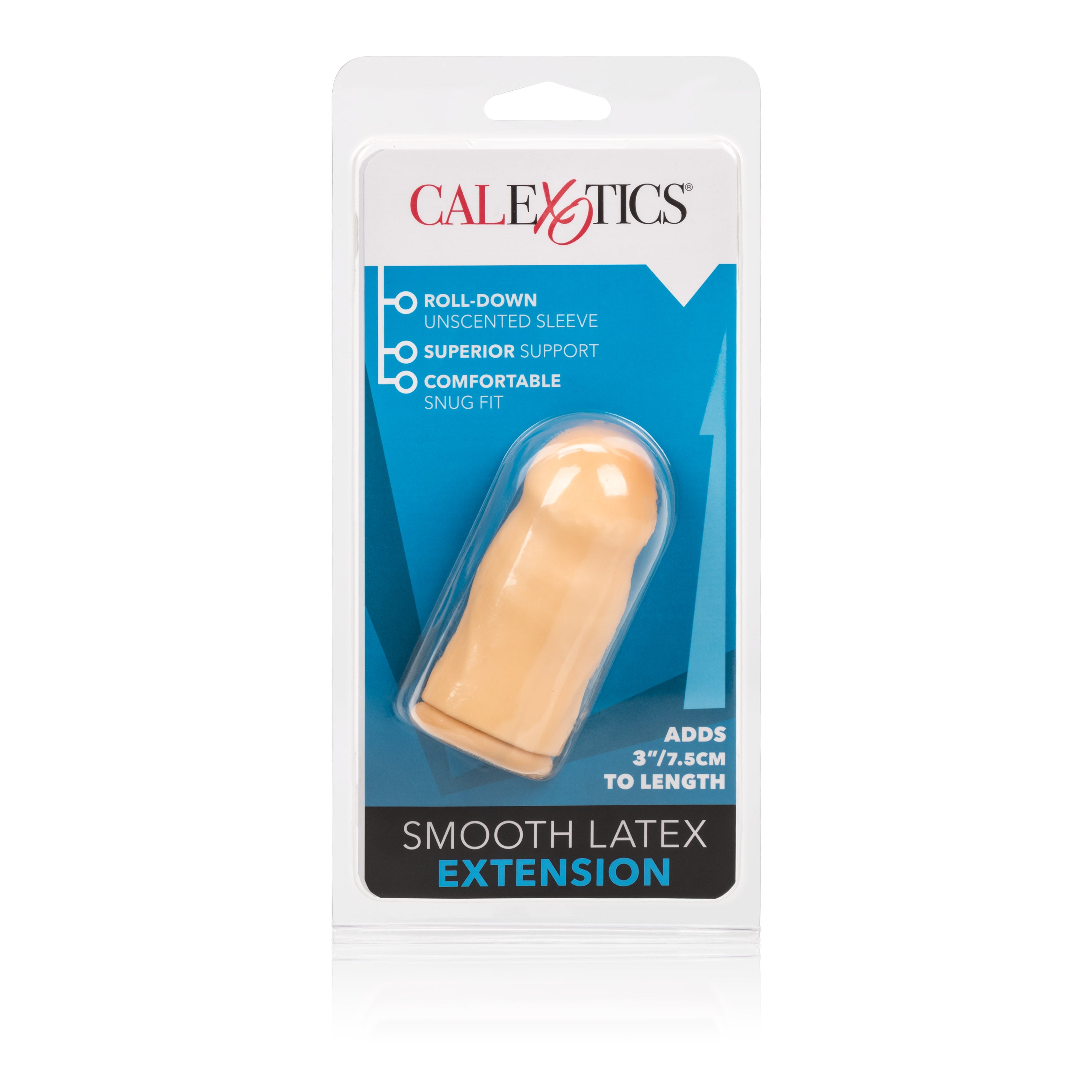 Enhance Your Experience: 3-Inch Smooth Latex Extension - Ivory