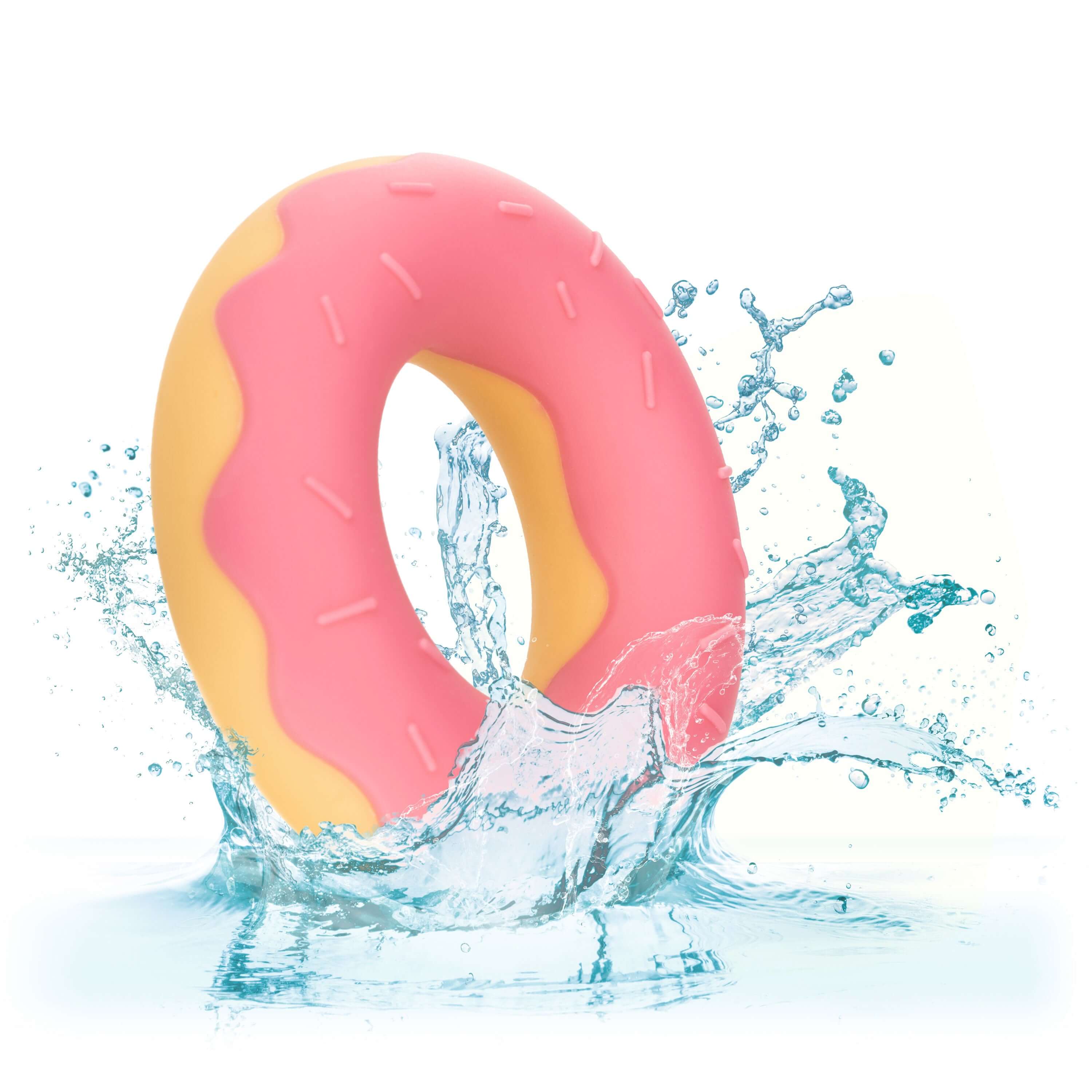 Naughty Bits Dickin’ Donuts Silicone Donut Cock  Ring - Pink
