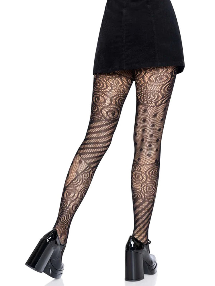 Doll Net Tights - One Size - Black-1