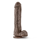 Dr. Skin Mr. Savage 11.5&quot; Dildo With Suction Cup - Chocolate