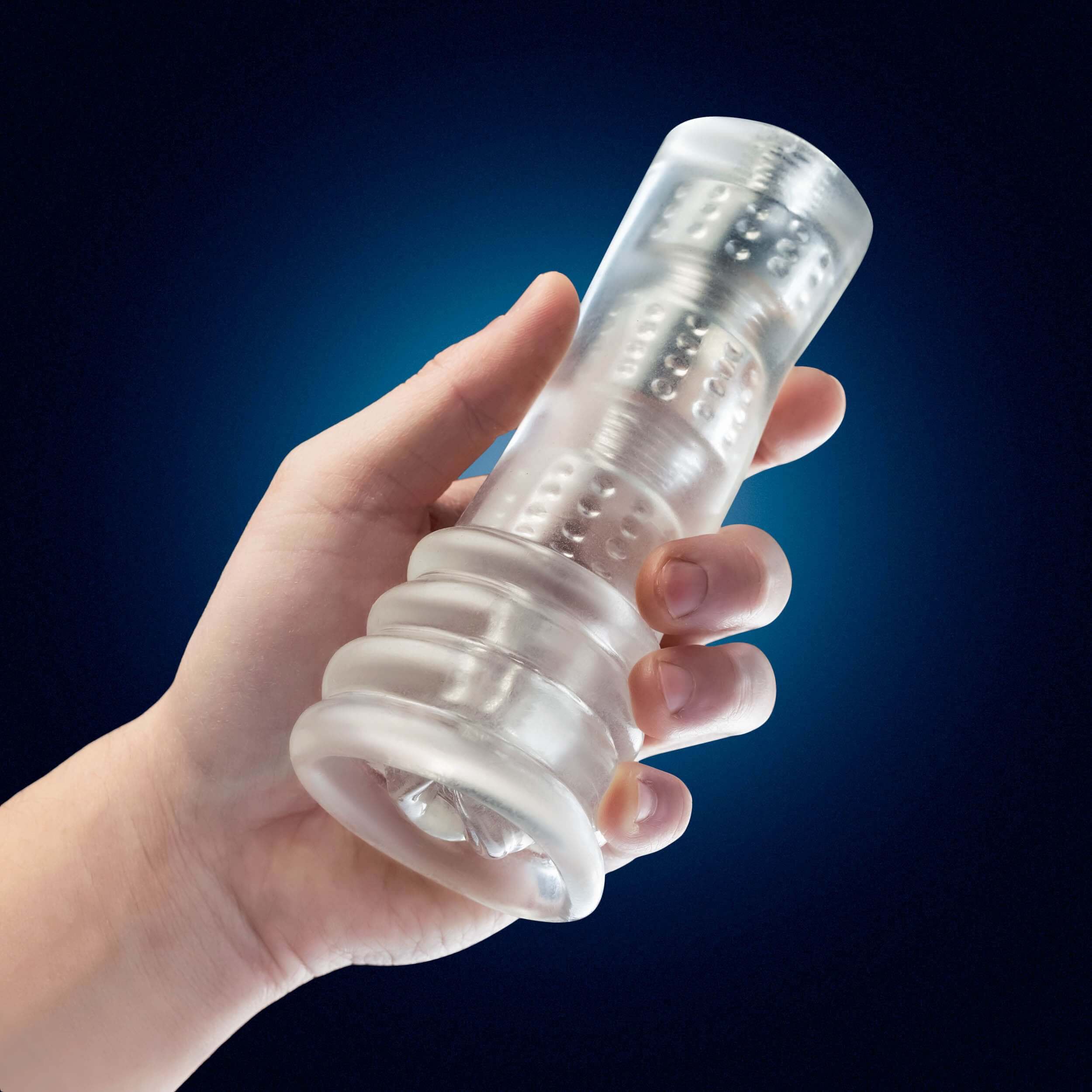 Rize - Luz - Glow in the Dark Self- Lubricating  Stroker - Clear