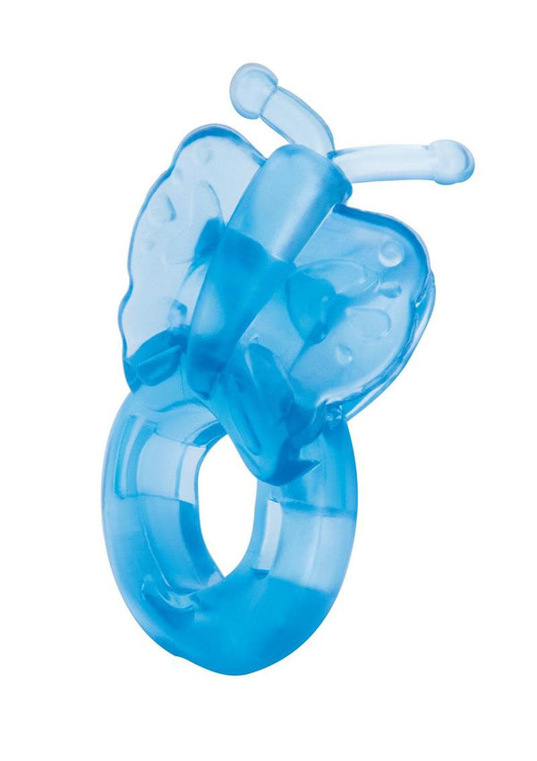 Bodywand Rechargeable Butterfly Ring - Blue-0