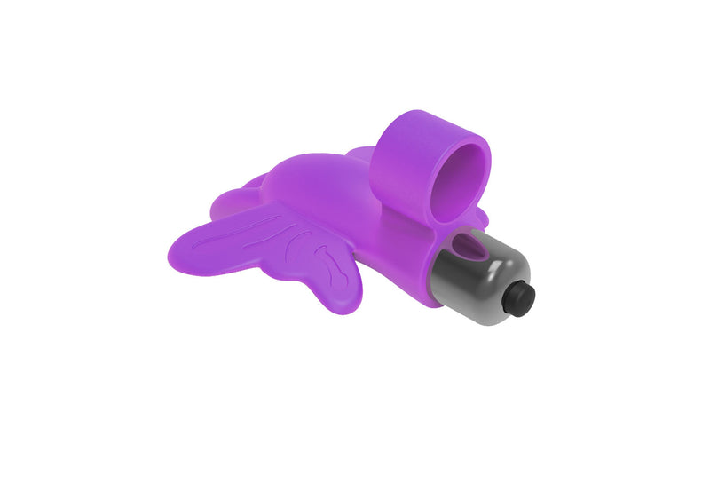 9's Flirt Finger Butterfly Finger Vibrator in Purple