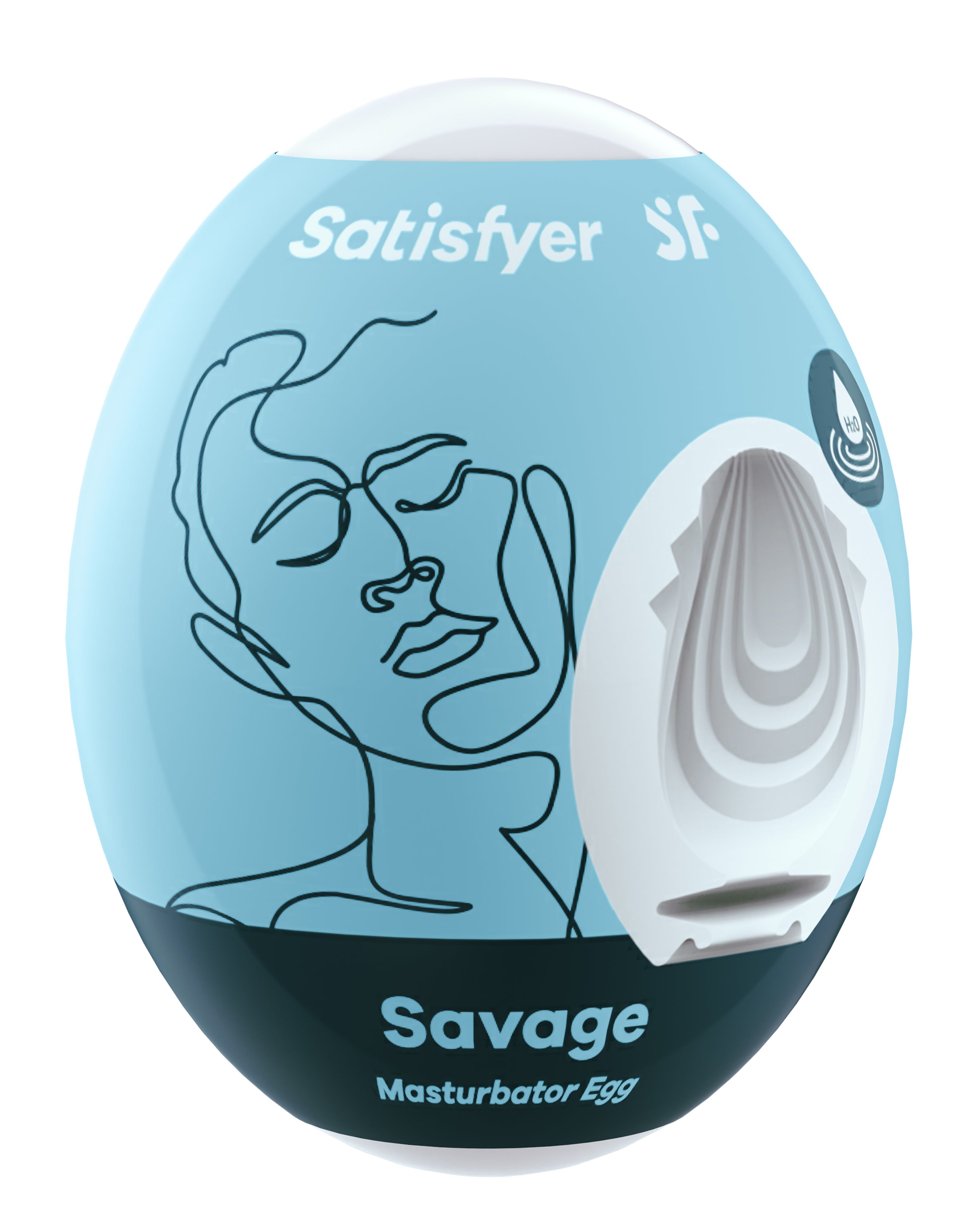 3 Pc Set Masturbator Egg - Savage - Blue-3