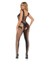 Catch Feelings Crotchless Bodystocking - One Size  - Black-0