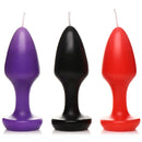 Kink Inferno Drip Candles - Black, Purple, Red-2