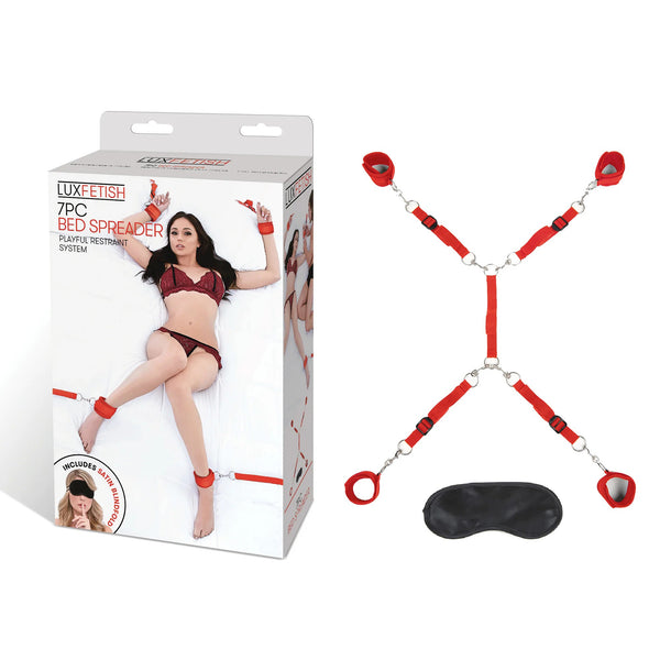 7 Pc Bed Spreader - Red-0