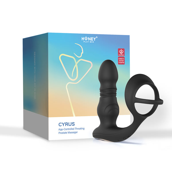 Cyrus - App Control Thrusting Prostate Massager  - Black-0