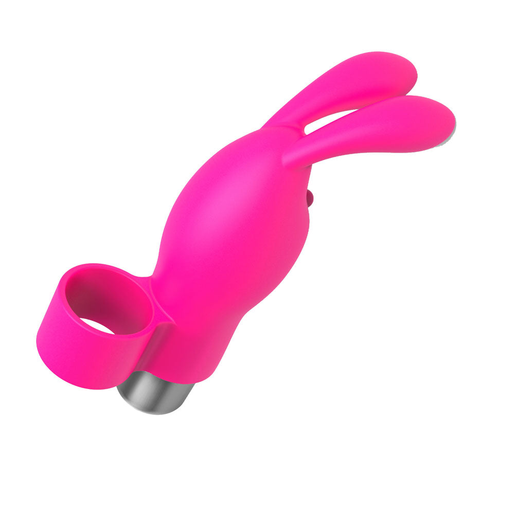The 9's Flirt Bunny Finger Vibrator - Pink-3
