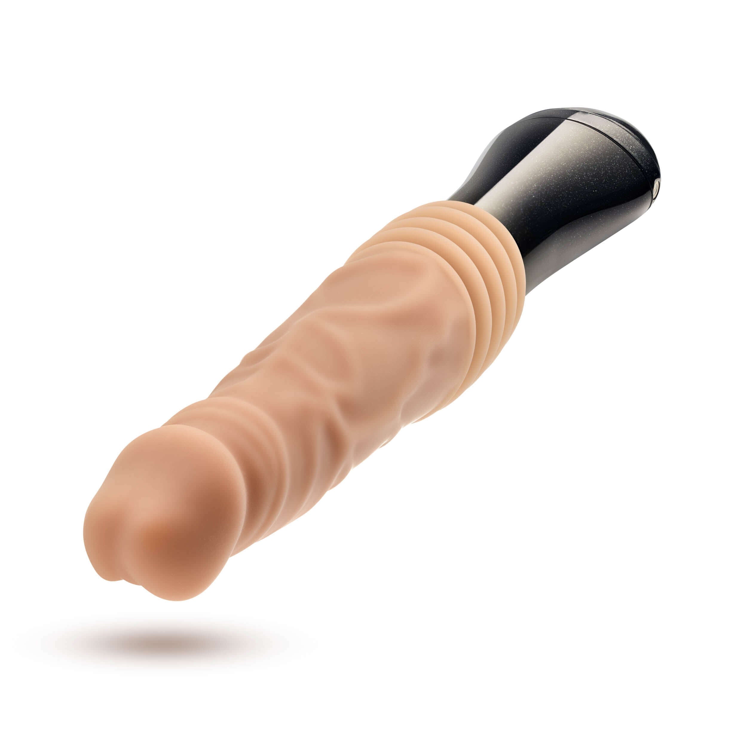 Dr. Skin Silicone - Dr. Knight - Thrusting  Gyrating Vibrating Dildo - Beige-3
