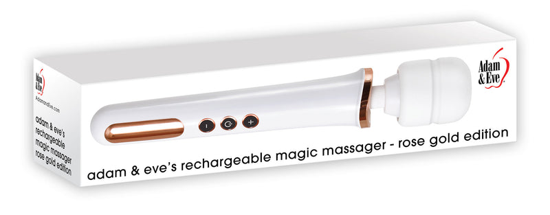 Adam &amp; Eve Magic Massager Rechargeable Rose Gold Edition