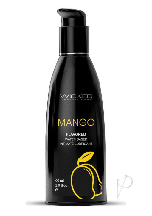 Aqua Mango Water Flavored Water- Based Lubricant - 2  Fl Oz/60ml