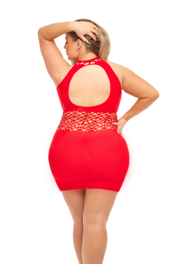 Rich B Phase Dress - Queen Size - Red-0