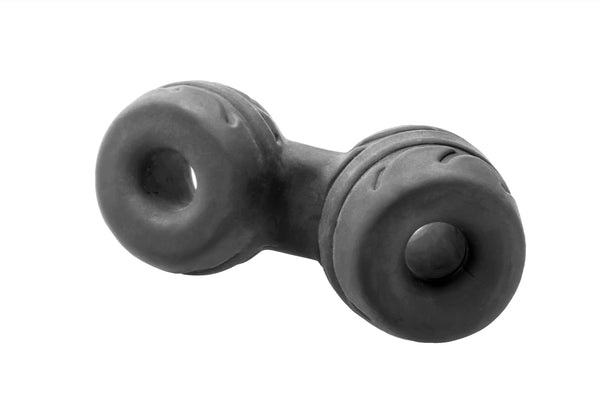 Silaskin Cock &amp; Ball Ring and Stretcher - Black-0