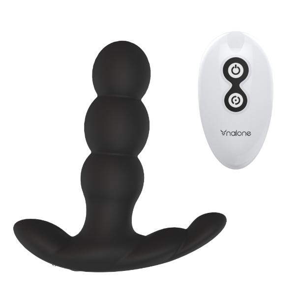 Nalone Pearl Remote Controlled Rotating Anal Vibrator Black