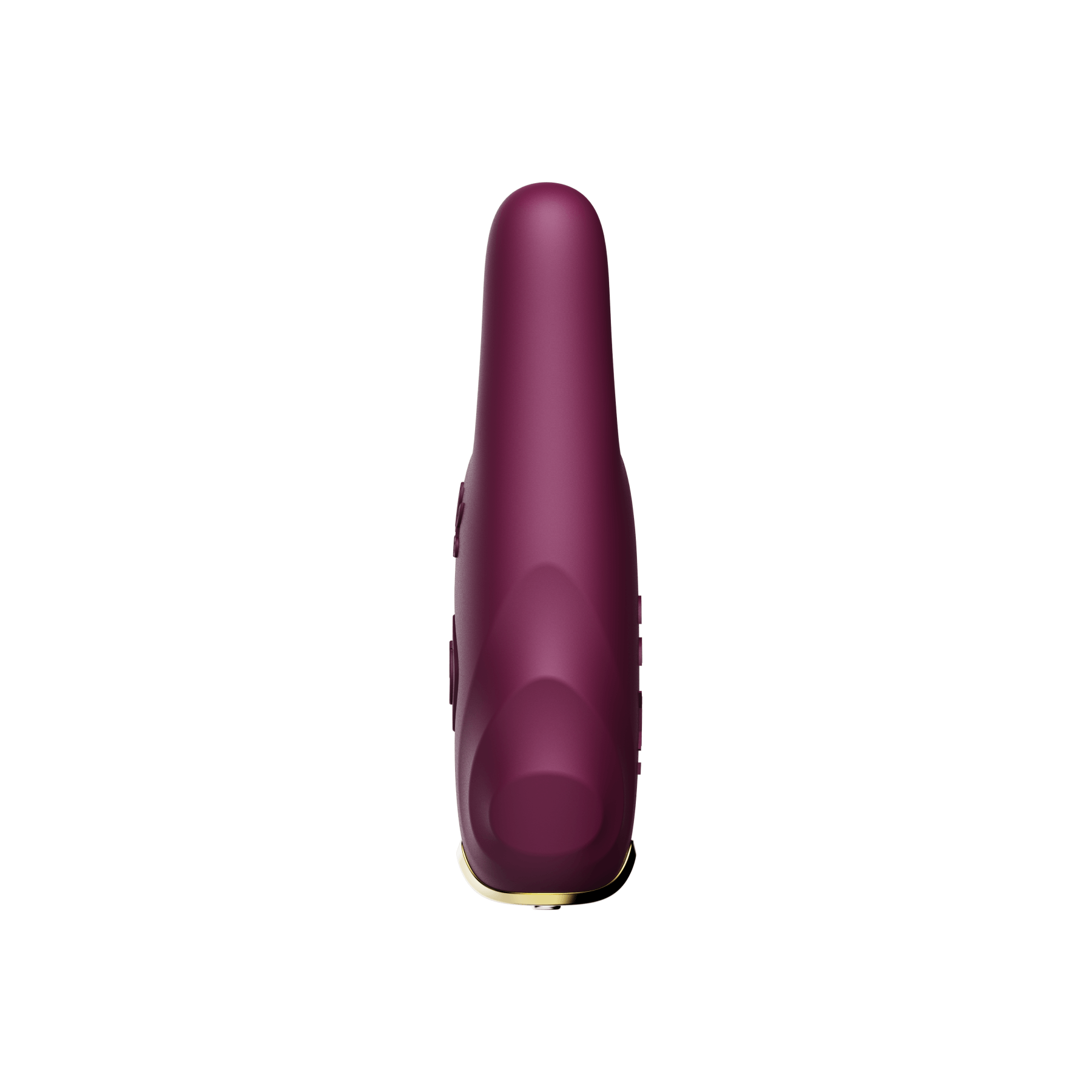 ZALO Nave Vibrating Nipple Clamps Velvet Purple with dual motors and EasyClamp technology for powerful nipple stimulation