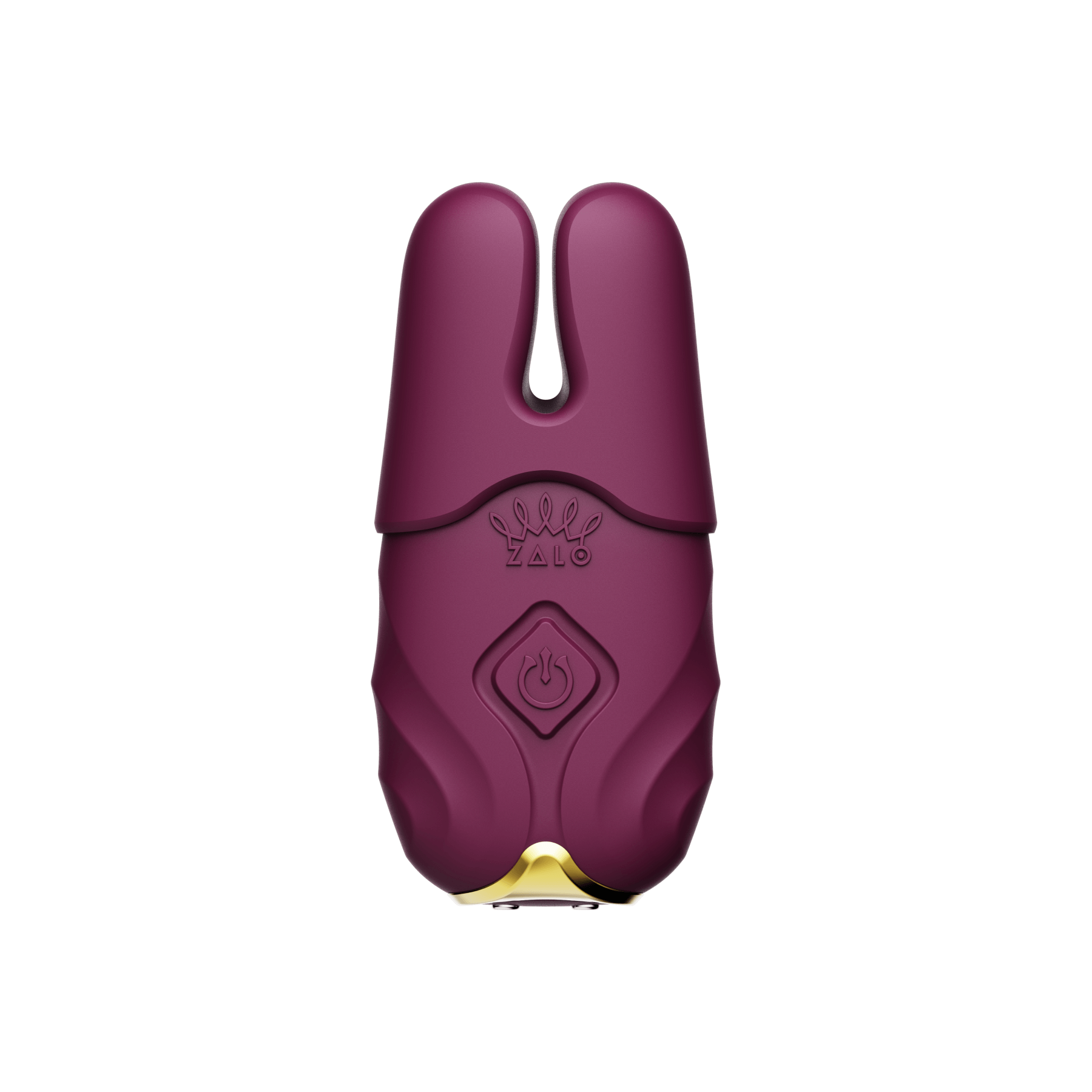 ZALO Nave Vibrating Nipple Clamps Velvet Purple with EasyClamp technology and dual motor design.