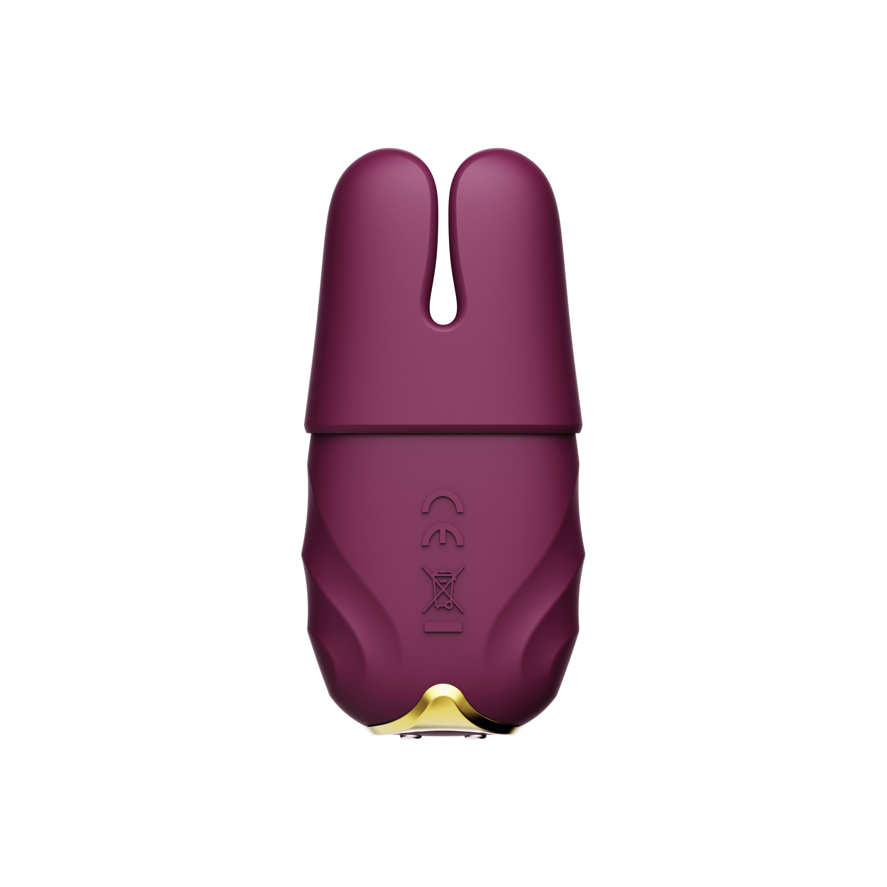ZALO Nave Vibrating Nipple Clamps Velvet Purple with EasyClamp technology for powerful nipple play and dual motors, inspired by goddess Nephthys