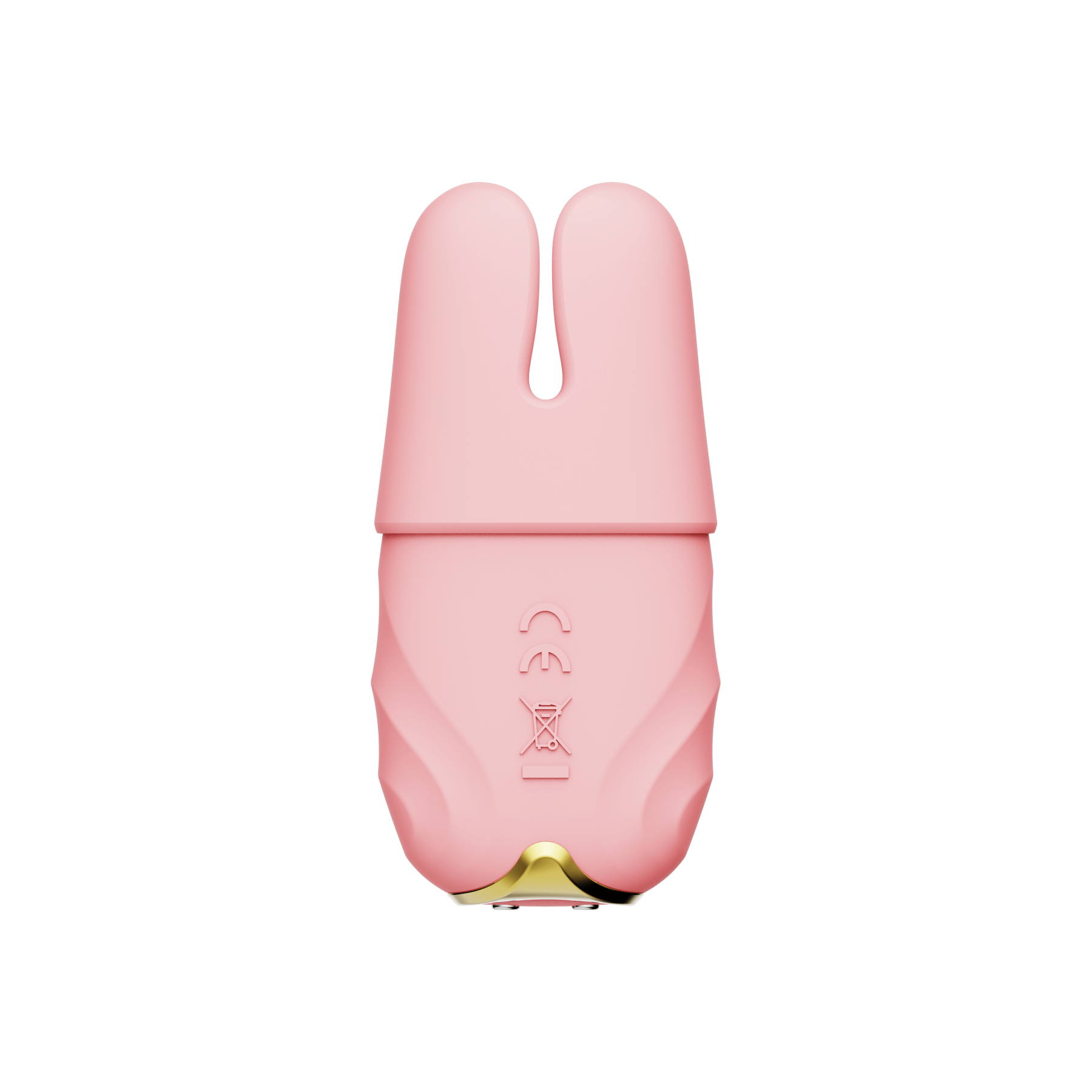 ZALO Nave Vibrating Nipple Clamps Coral Pink with Powerful Vibration and EasyClamp Technology