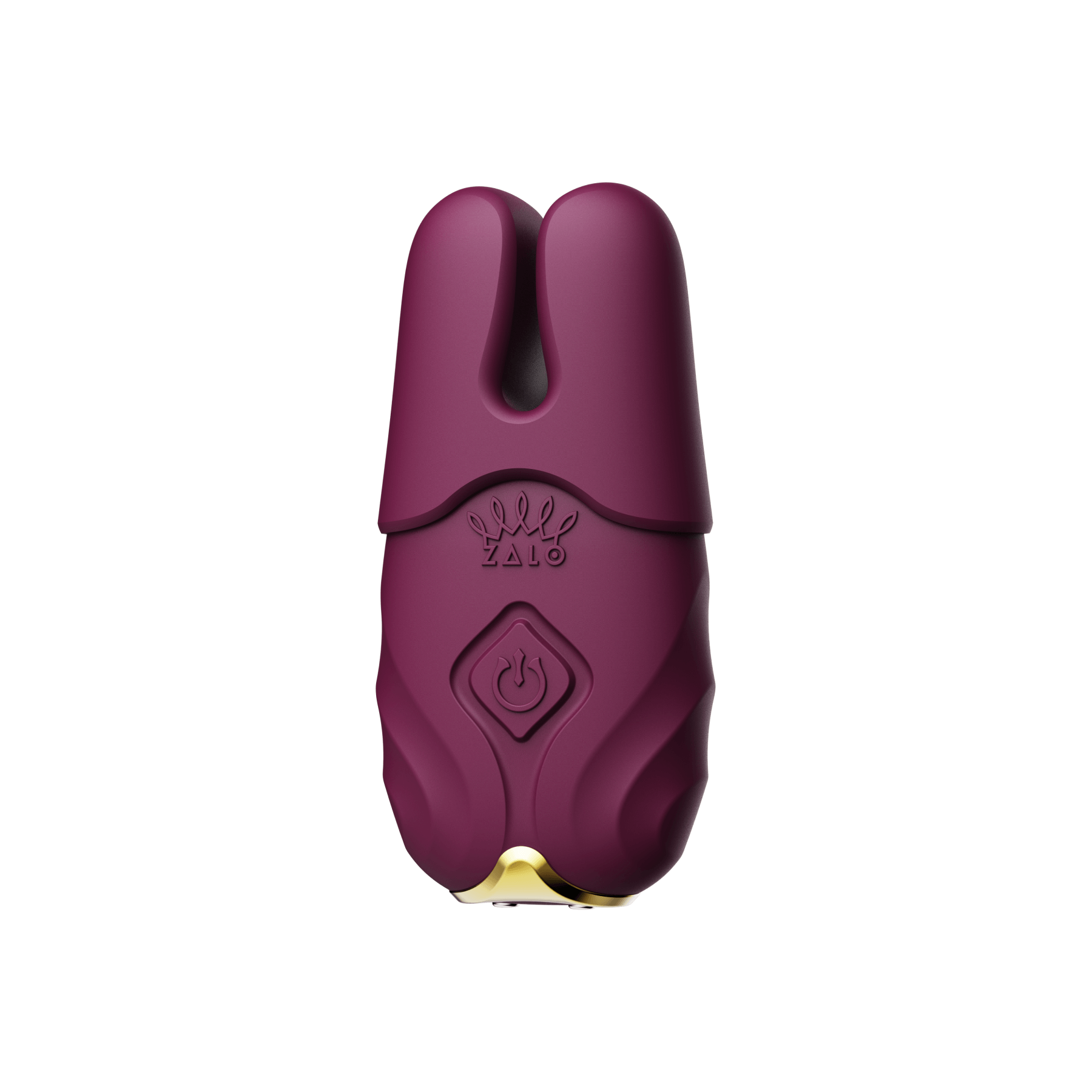 ZALO Nave Vibrating Nipple Clamps Velvet Purple with EasyClamp technology and dual motors for powerful vibration inspired by goddess Nephthys