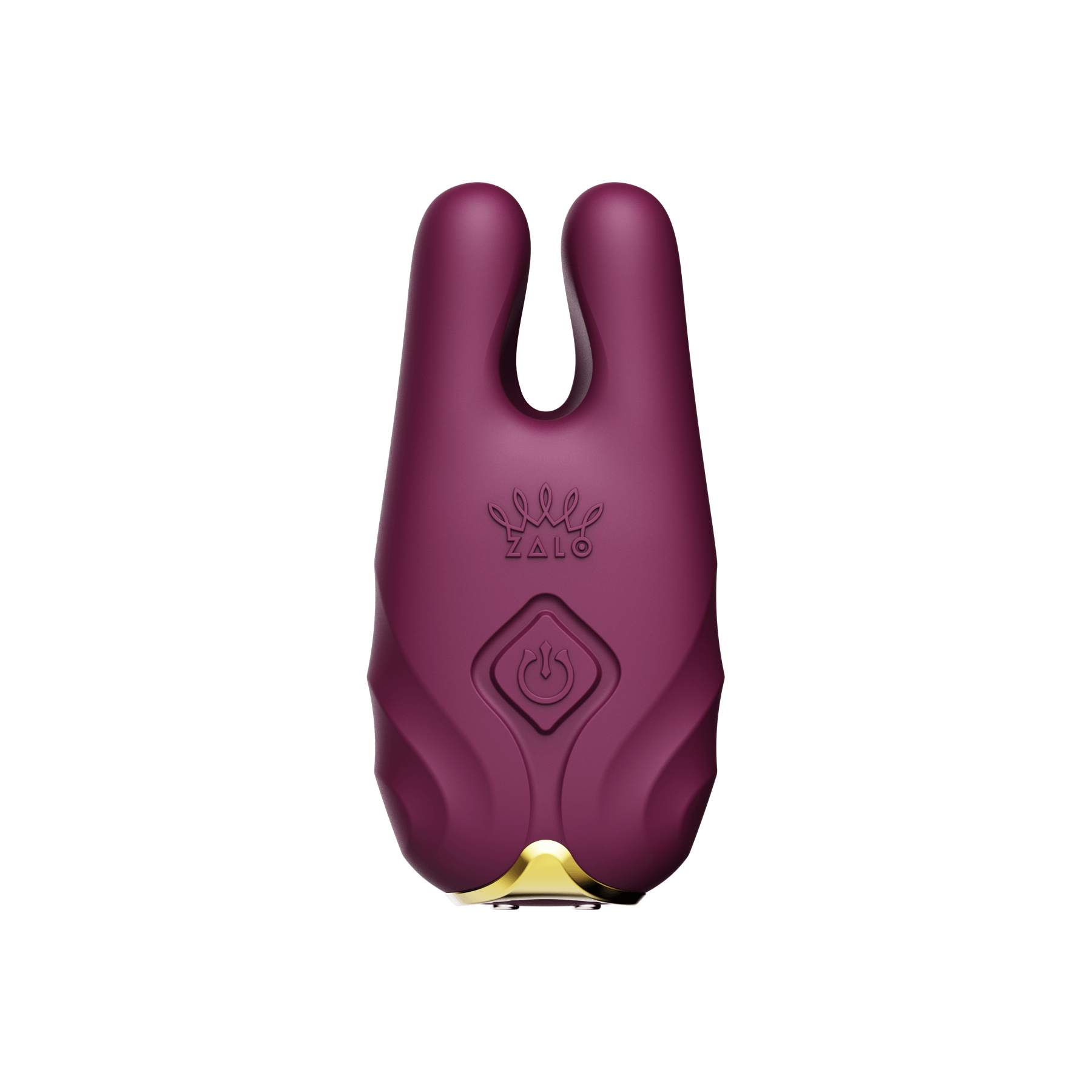 ZALO Nave Vibrating Nipple Clamps in Velvet Purple with EasyClamp technology and dual motors for powerful nipple vibration.