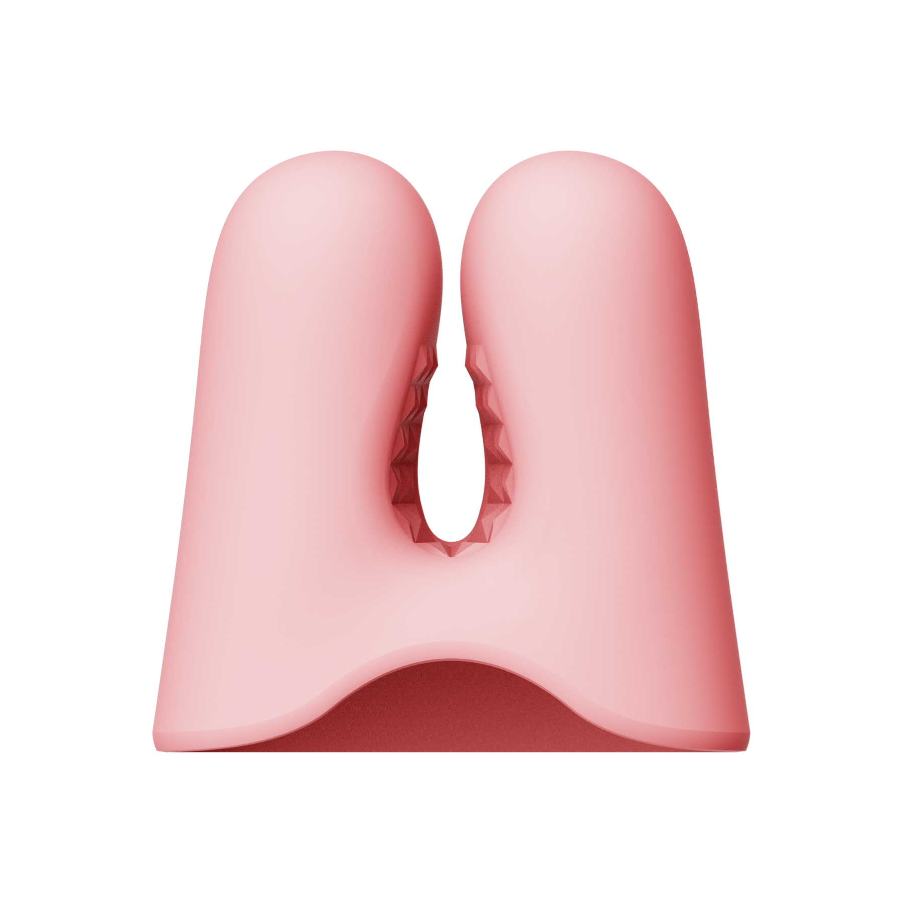 ZALO Nave Vibrating Nipple Clamps in Coral Pink with EasyClamp technology and powerful dual motors for enhanced nipple play.