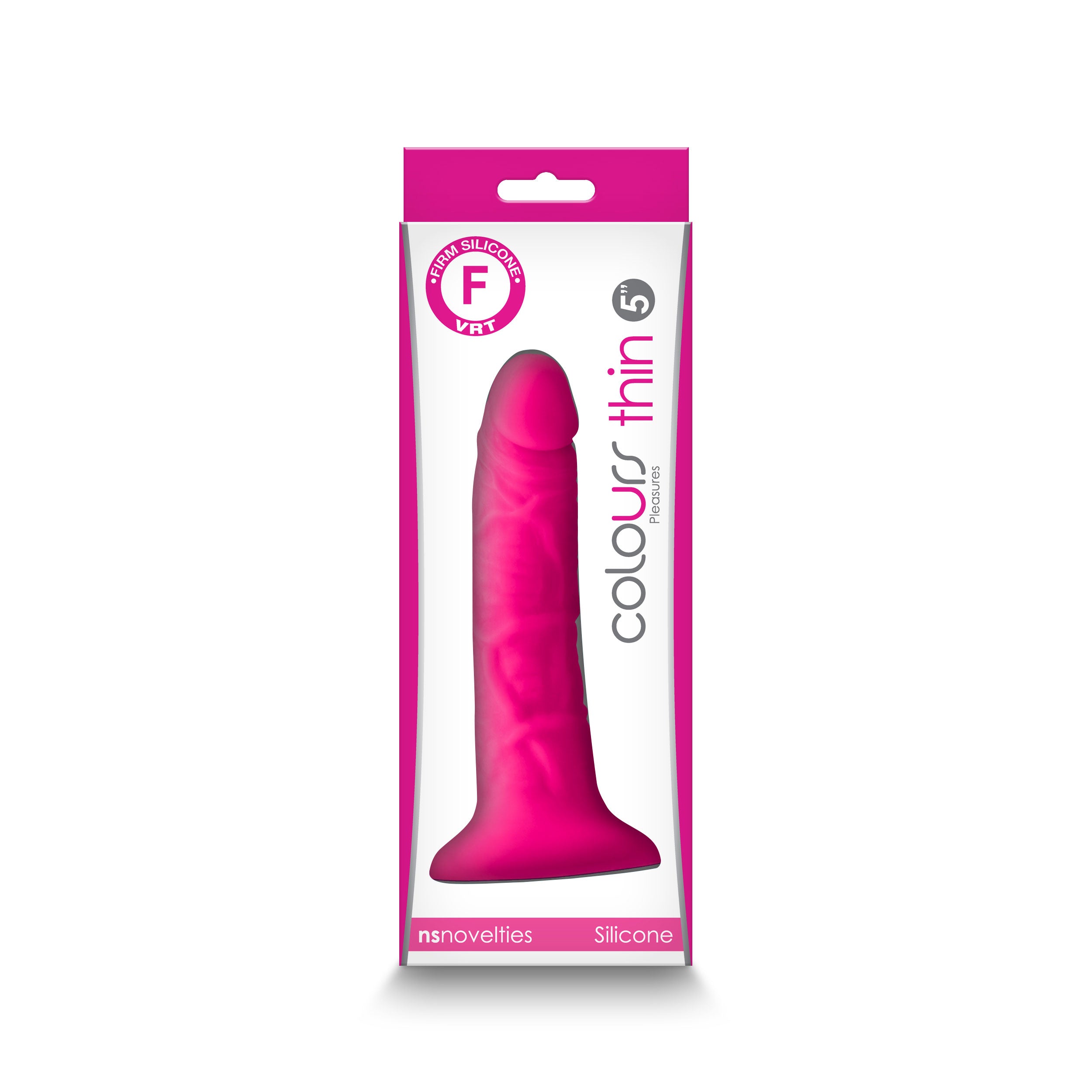 Colours - Pleasures - Thin 5 Inch Dildo - Pink-1
