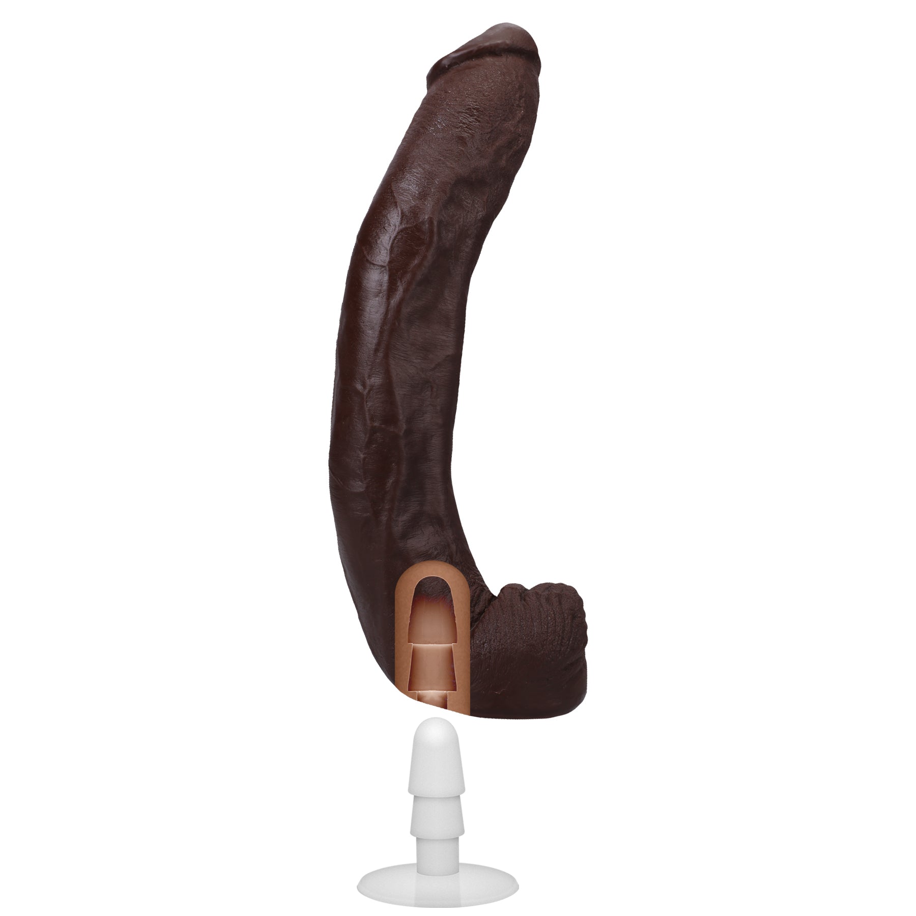 Signature Cocks - Dredd - 13.5 Inch Ultraskyn Cock With Removable Vac-U-Lock Suction Cup - Chocolate-0