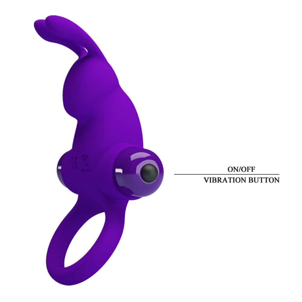 Pretty Love Vibrant Penis Ring I - Purple-2