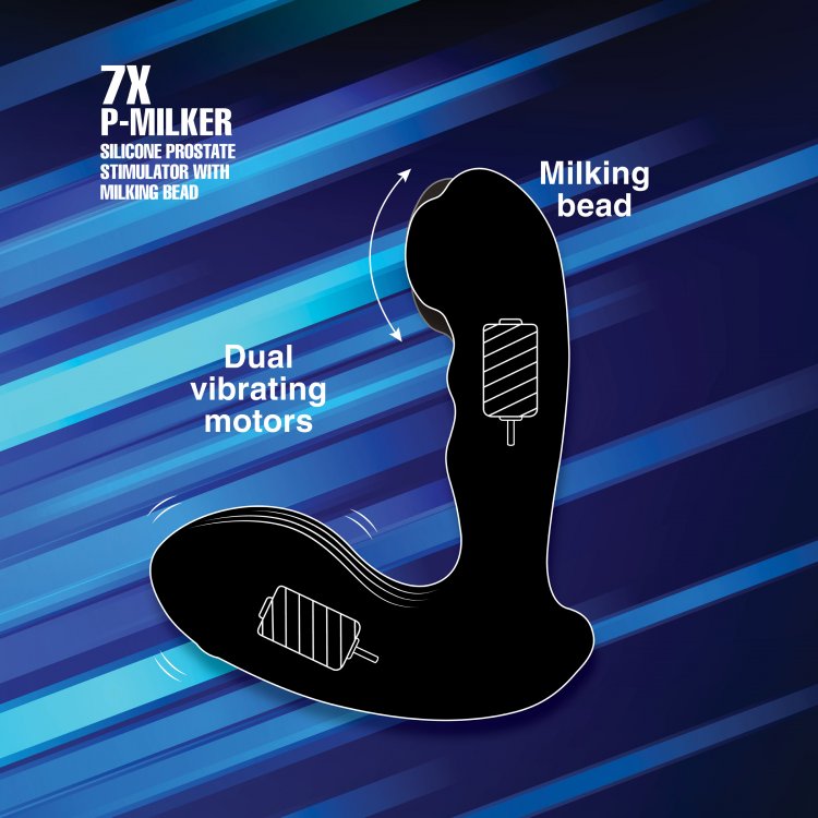 7x P-Milker Silicone Prostate Stimulator With Milking Bead-3