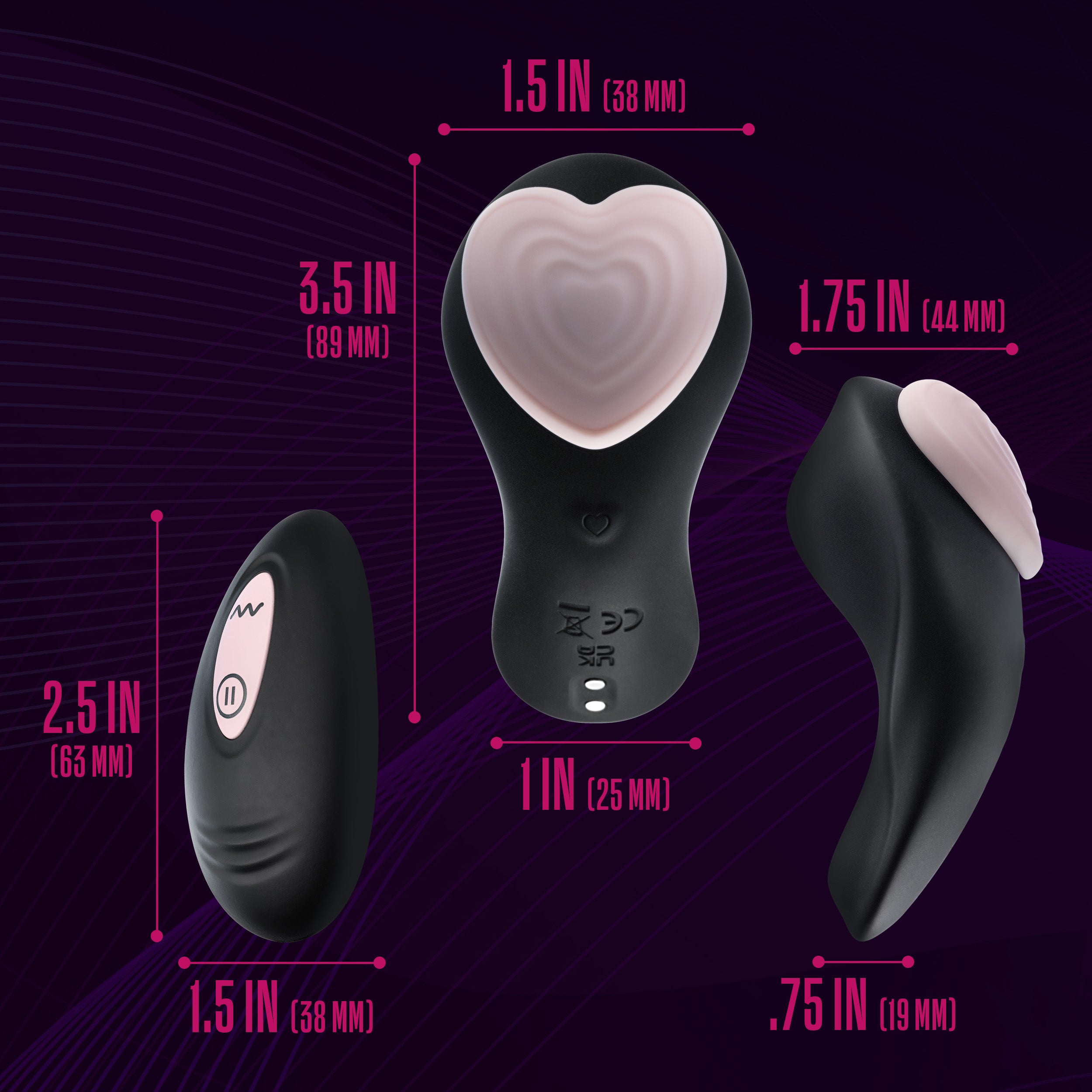 Temptasia - Heartbeat - Panty Vibe With Remote -  Pink-2