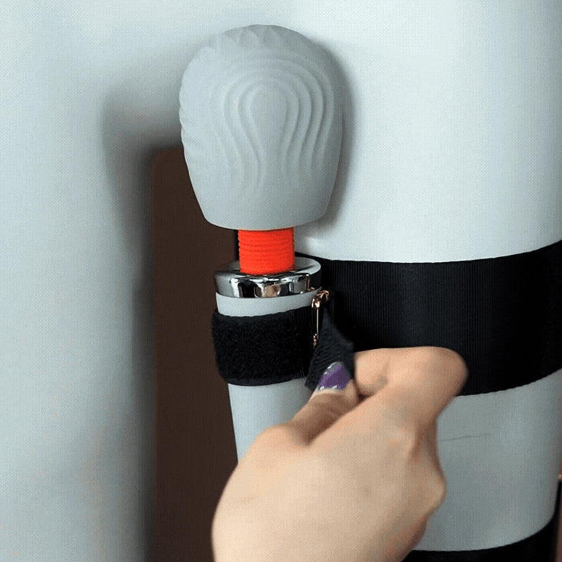UPKO Remote-Control Wand Vibrator & Thigh Harness Combo
