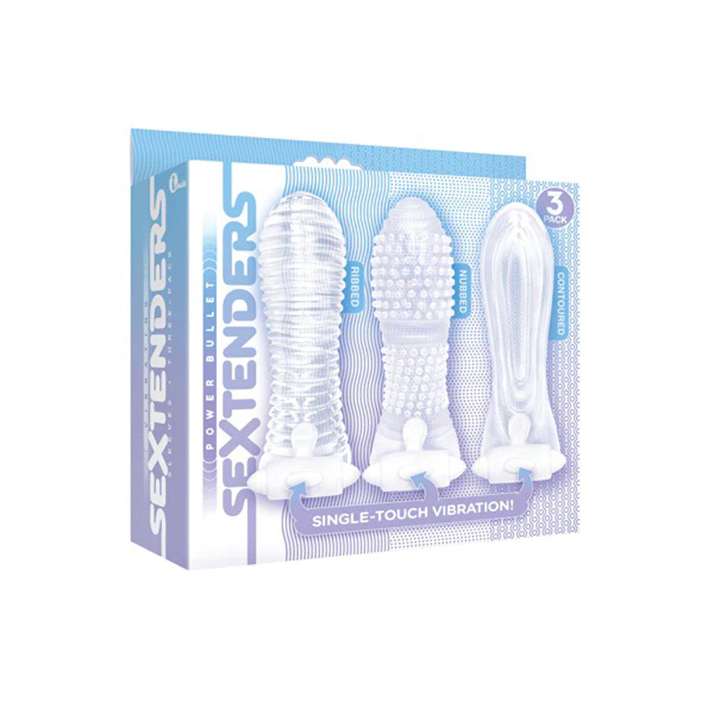 Icon Brands - Vibrating Sextenders 3-Pack - Clear-2