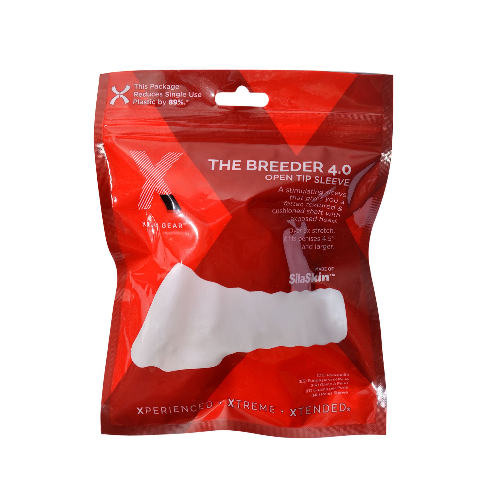Xplay Breeder 4.0 Open Tip Sleeve – Textured, Cushioned, and Stretchable
