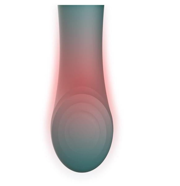 Jewel Green ZALO Queen G-spot PulseWave Silicone Vibrator with Suction Sleeve