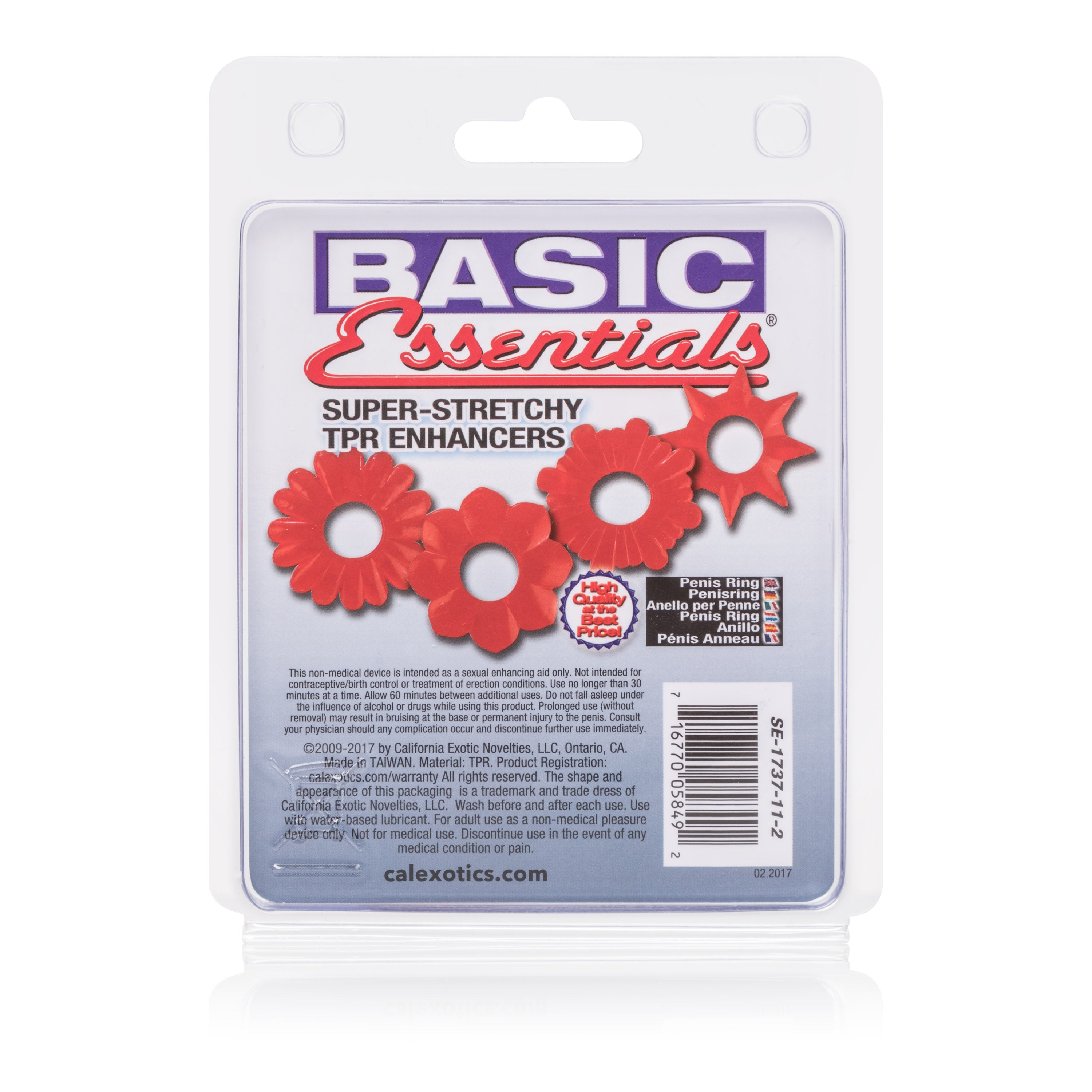 Basic Essentials 4 Pack - Red
