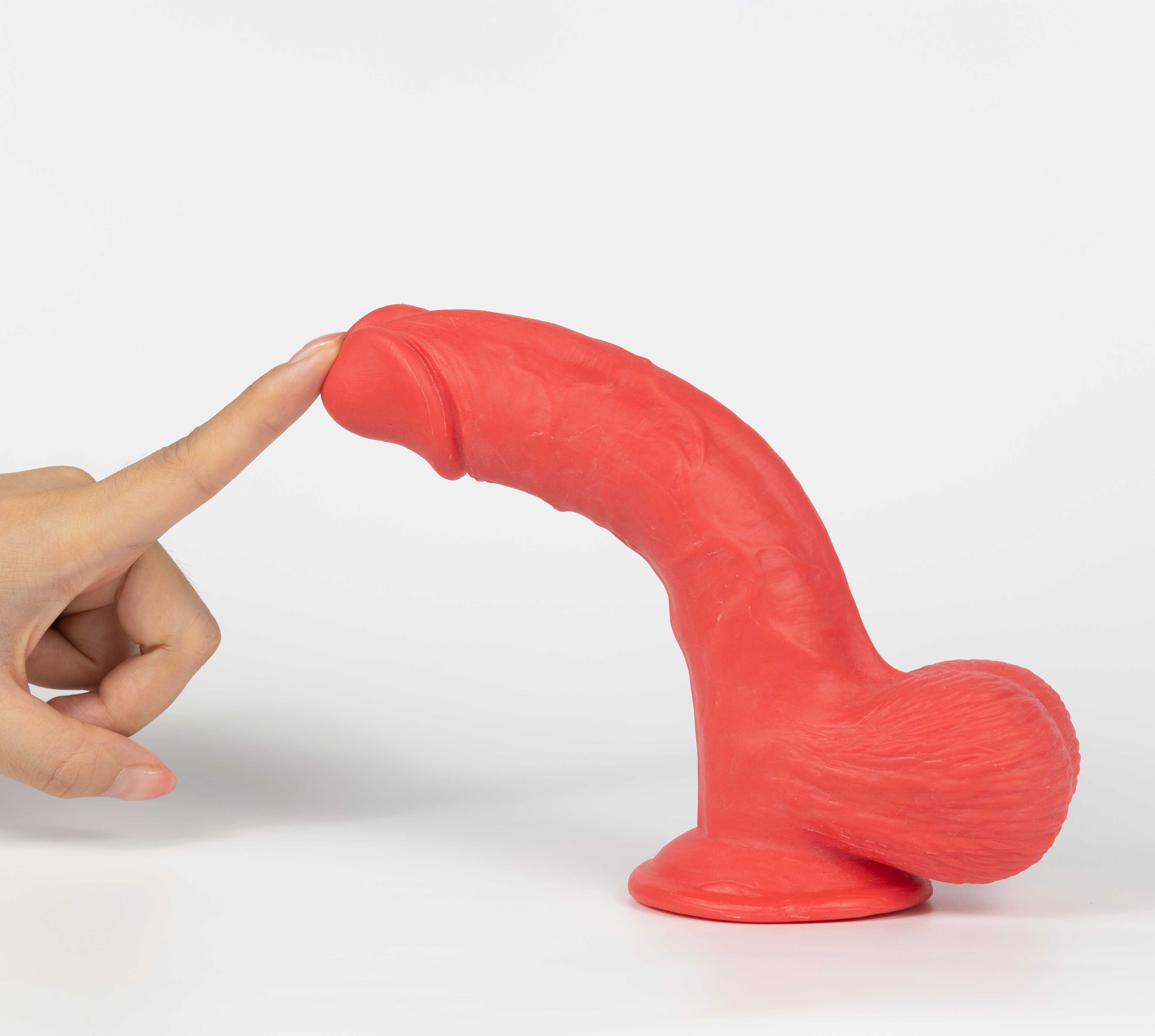 Get Lucky Ms. Ruby 7.5 Inch Dildo - Red-0