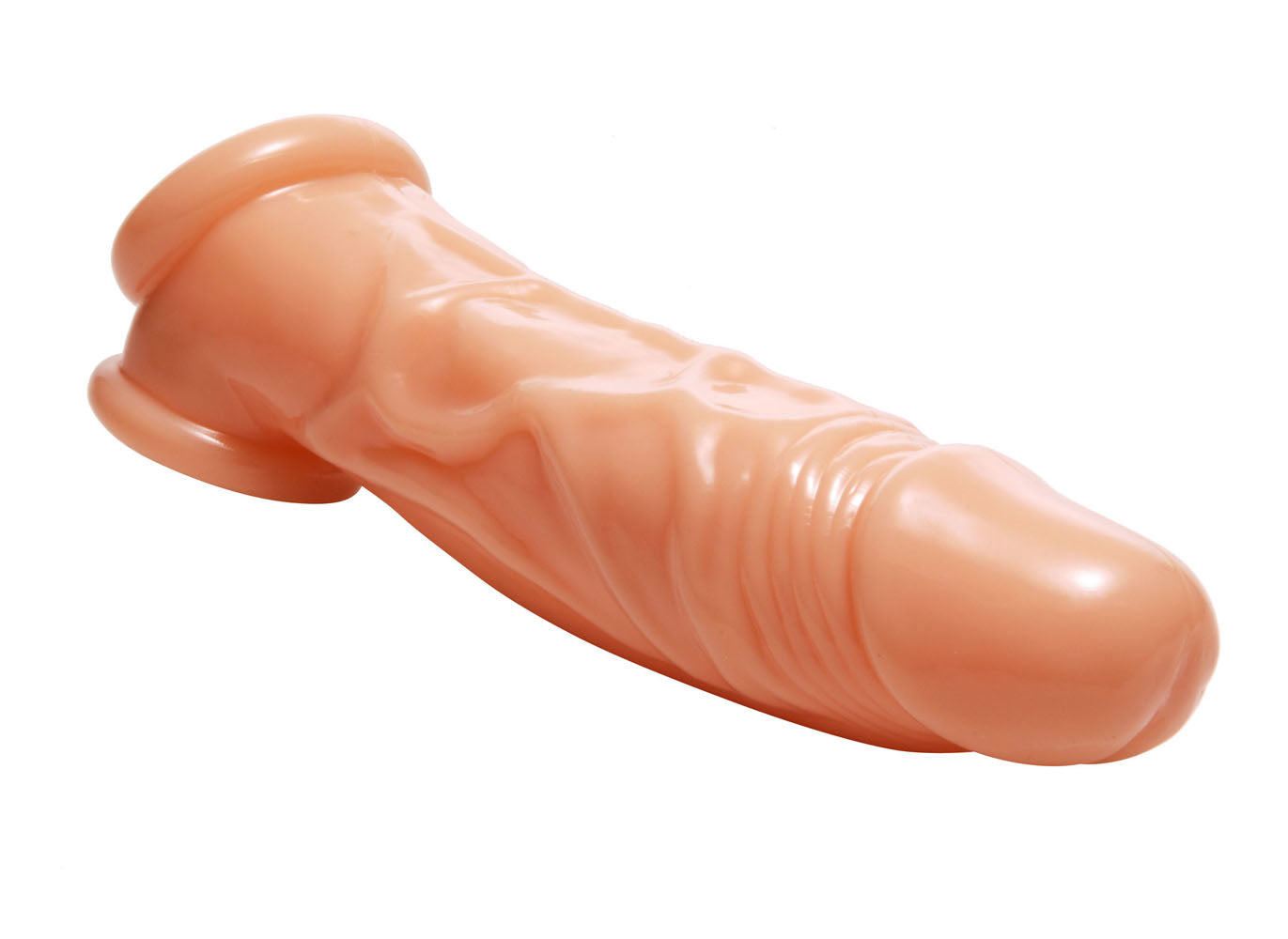 Realistic Flesh Penis Enhancer and Ball Stretcher-1