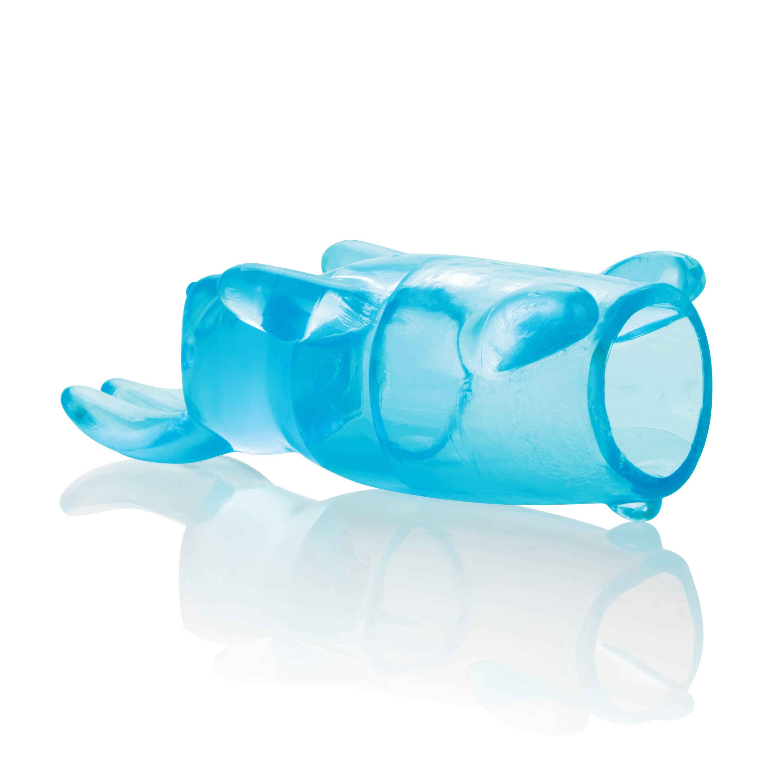 Shane's World Pocket Party Blue | Compact Massager with Removable Flickering Bunny Sleeve
