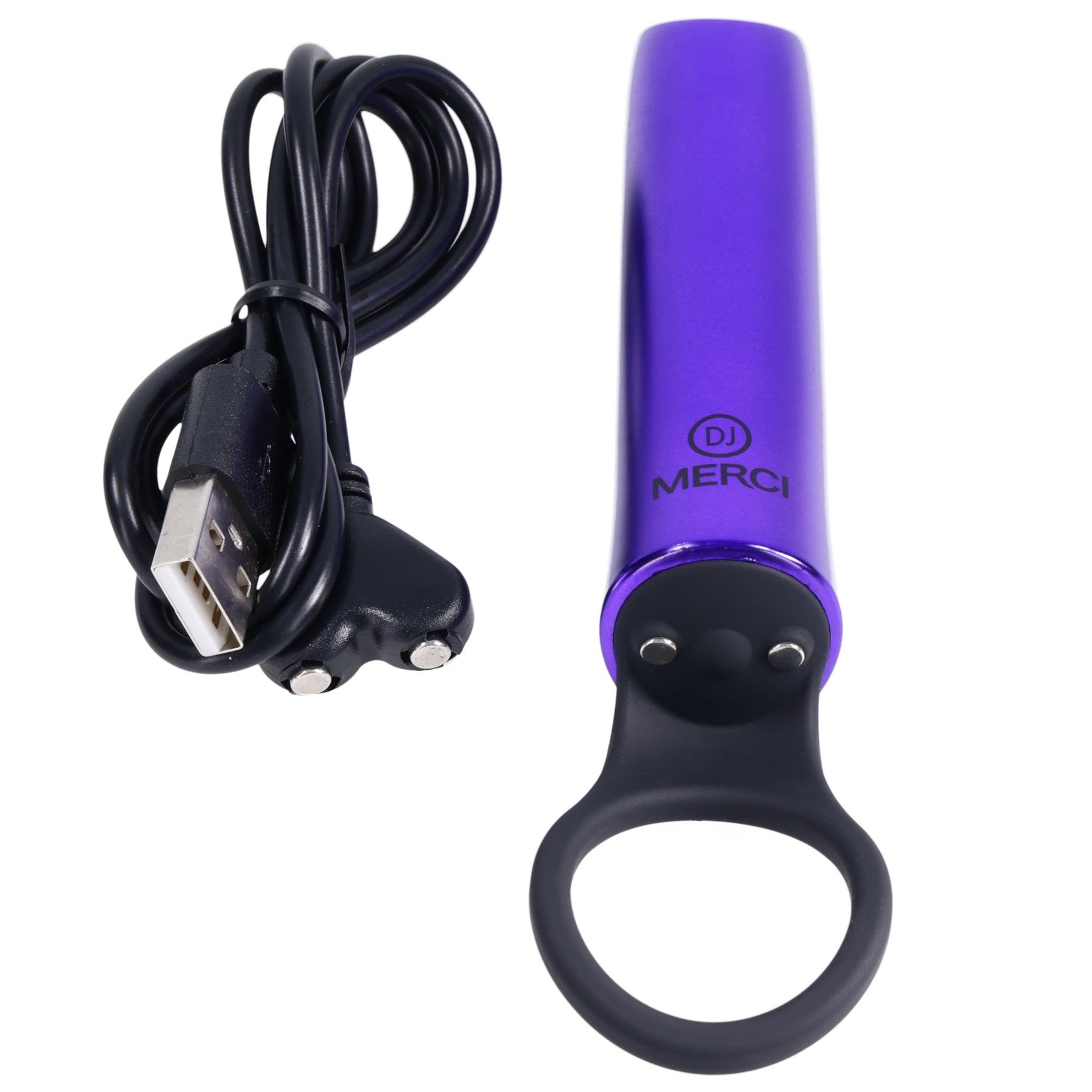Merci - Power Play With Silicone Grip Ring -  Violet-4