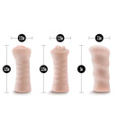 M for Men - 3-Pack Self-Lubricating Vibrating  Stroker Sleeve Kit - Vanilla