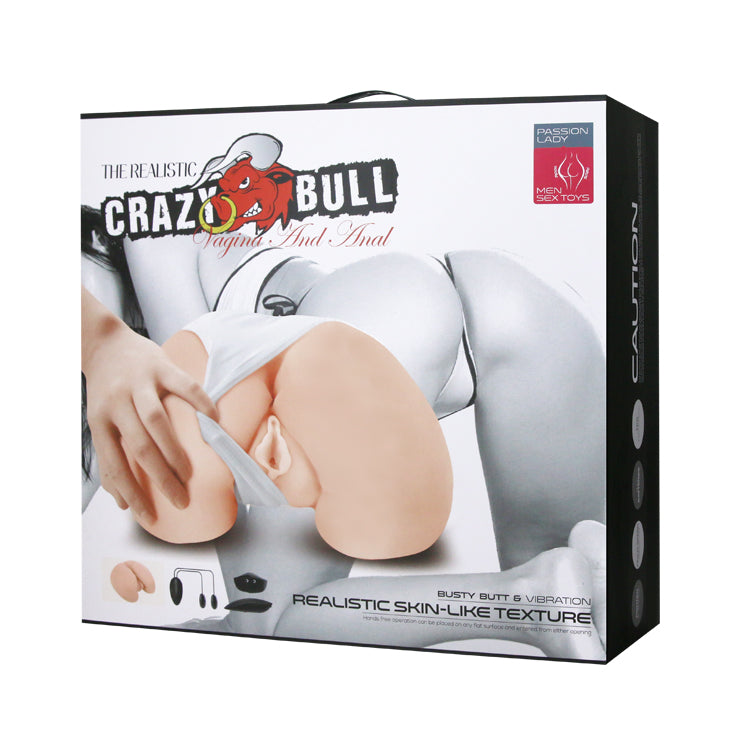 Crazy Bull the Realistic Skin-Like Texture Vagina and Anal Masturbator Busty Butt and  Vibration-4