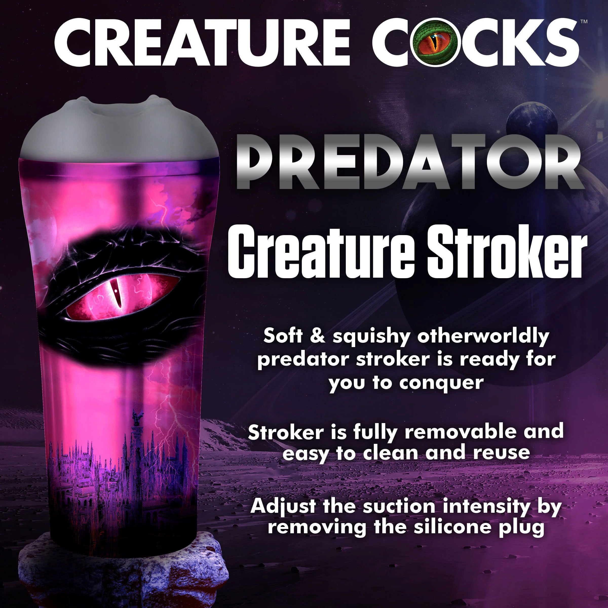 Predator Creature Stroker - Gray-4